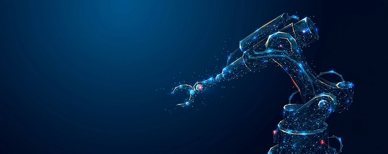 Industrial automation robot arm visualization